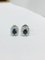 18 Carat White Gold, Sapphire & Diamond Stud Earrings, Set of 2 1