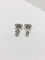 9 Carat White Gold, Ruby & Diamond Stud Earrings, Set of 2 3