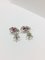 9 Carat White Gold, Ruby & Diamond Earrings, Set of 2 3