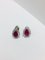 9 Carat White Gold, Ruby & Diamond Earrings, Set of 2 1