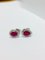 9 Carat White Gold, Ruby & Diamond Earrings, Set of 2, Image 5