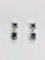 9 Carat White Gold, Tanzanite & Diamond Drop Earrings, Set of 2, Image 1