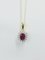 9 Karat Ruby & Diamond Cluster Pendant 1