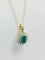 9 Karat Emerald & Diamond Cluster Pendant 2