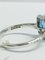 9 Carat White Gold, Blue Topaz & Diamond Dress Ring 9