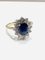 Vintage Saphir und Diamant Ring 6