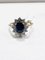 Vintage Saphir und Diamant Ring 1