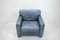 Swiss DS 17 Grey Leather Armchair from De Sede, 1980s 5
