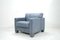 Swiss DS 17 Grey Leather Armchair from De Sede, 1980s 1