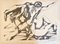 Ossip Zadkine, The Labors of Hercules, Fight Against Hippolyte, Queen of the Amazons, Lithograph 1