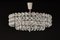 Chrome and Crystal Glass Chandelier from Bakalowits & Söhne, Austria, 1960s, Image 2