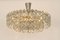 Chrome and Crystal Glass Chandelier from Bakalowits & Söhne, Austria, 1960s, Image 10