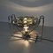 Lampe de Bureau Mid-Century en Chrome avec Sphères en Verre, Italie, 1970s 9