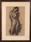 Ritratto di nudo femminile, 1977, carbone, Immagine 1
