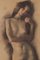 Ritratto di nudo femminile, 1977, carbone, Immagine 3