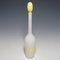 Venini Art Glass Bottle with Fasce Decoration in Yellow, 1950s 4