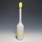 Venini Art Glass Bottle with Fasce Decoration in Yellow, 1950s 3