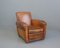French Leather Armchair, 1930s 1