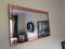 Art Deco Frameless Mirror in Peach and Clear Glass 5