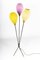 Floor Lamp with Different Color Umbrellas 2