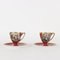 20th Century Italian Capodimonte Empire Style Porcelain Tea Set, Set of 7, Image 4