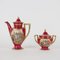 20th Century Italian Capodimonte Empire Style Porcelain Tea Set, Set of 7 3
