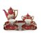 20th Century Italian Capodimonte Empire Style Porcelain Tea Set, Set of 7 1