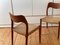 Mid-Century Teak Dining Room Chairs by Niels Møller, Set of 6 5
