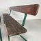 Vintage German Biergarten Table and Benches, Set of 3 4