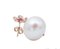 White Pearls, Rubies, Diamonds and Rose Gold Earrings, Set of 2, Image 3