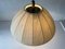 German Pendant Lamp in Brass with Fabric Shade from WKR, 1970s 7