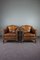 Club Chairs in Sheepskin Leather, Set of 2 1