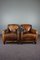 Club Chairs in Sheepskin Leather with Patina, Set of 2 1