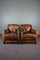 Club Chairs in Sheepskin Leather with Patina, Set of 2, Image 1