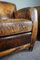 Club Chairs in Sheepskin Leather with Patina, Set of 2 9