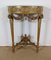 Louis XVI Mid 19th Century Marble and Gilded Wood Half-Moon Support Console 6