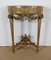 Louis XVI Mid 19th Century Marble and Gilded Wood Half-Moon Support Console, Image 6
