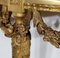 Consola Luis XVI en forma de media luna de mármol y madera dorada, Imagen 11