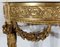 Louis XVI Mid 19th Century Marble and Gilded Wood Half-Moon Support Console 15