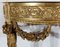 Louis XVI Mid 19th Century Marble and Gilded Wood Half-Moon Support Console, Image 15