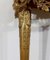 Consola Luis XVI en forma de media luna de mármol y madera dorada, Imagen 12
