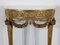 Louis XVI Mid 19th Century Marble and Gilded Wood Half-Moon Support Console 7
