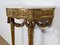 Louis XVI Mid 19th Century Marble and Gilded Wood Half-Moon Support Console, Image 19