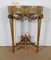 Louis XVI Mid 19th Century Marble and Gilded Wood Half-Moon Support Console, Image 23