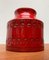 Jarrón italiano Mid-Century de cerámica roja de Aldo Londi para Bitossi, años 60, Imagen 6