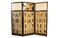 Edwardian Panelled Room Divider Screen with Spy Print 3