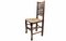 Antique Country Farmhouse Dining Chairs in Elm with Rush Seat, Set of 4 2
