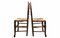Antike Landhaus Esszimmerstühle aus Ulmenholz mit Binsengeflecht, 4er Set 4