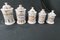 Enamelled Pharmacy and Spice Pots, 1950s, Set of 10 3