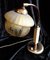 Lampada da scrivania regolabile vintage Art Déco in ottone con paralume in plastica color crema e vetro, anni '30, Immagine 4